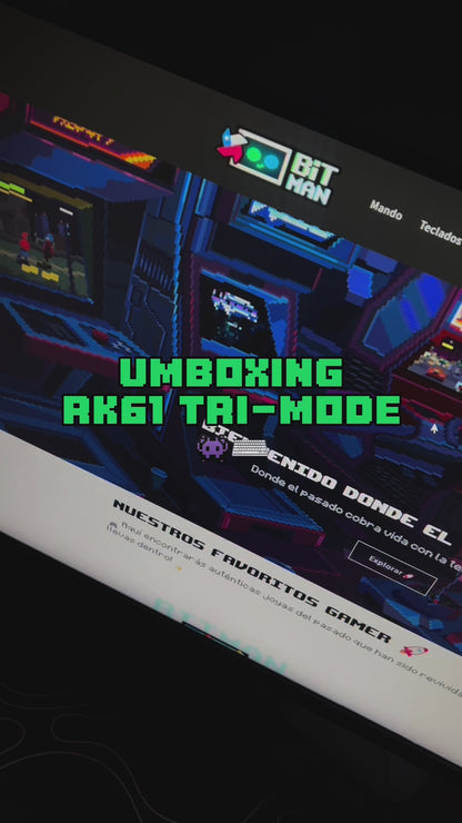 Teclado Mecánico Royal Kludge RK61 Inalámbrico Tri-Mode 2024